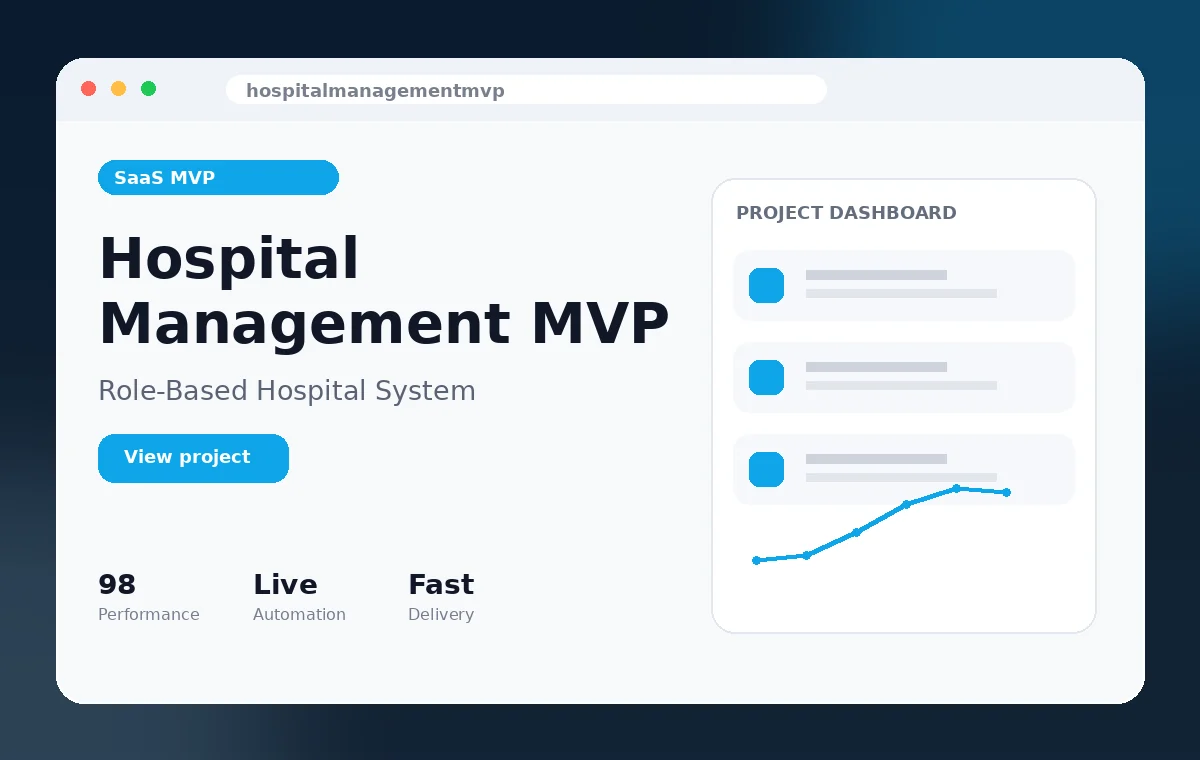 Hospital Management MVP project preview