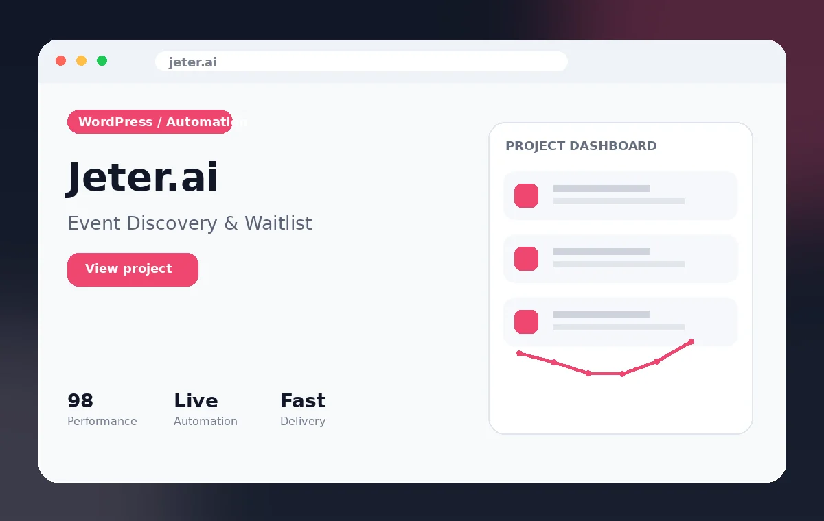 Jeter.ai project preview