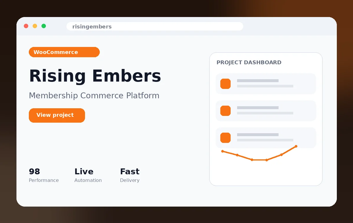 Rising Embers project preview