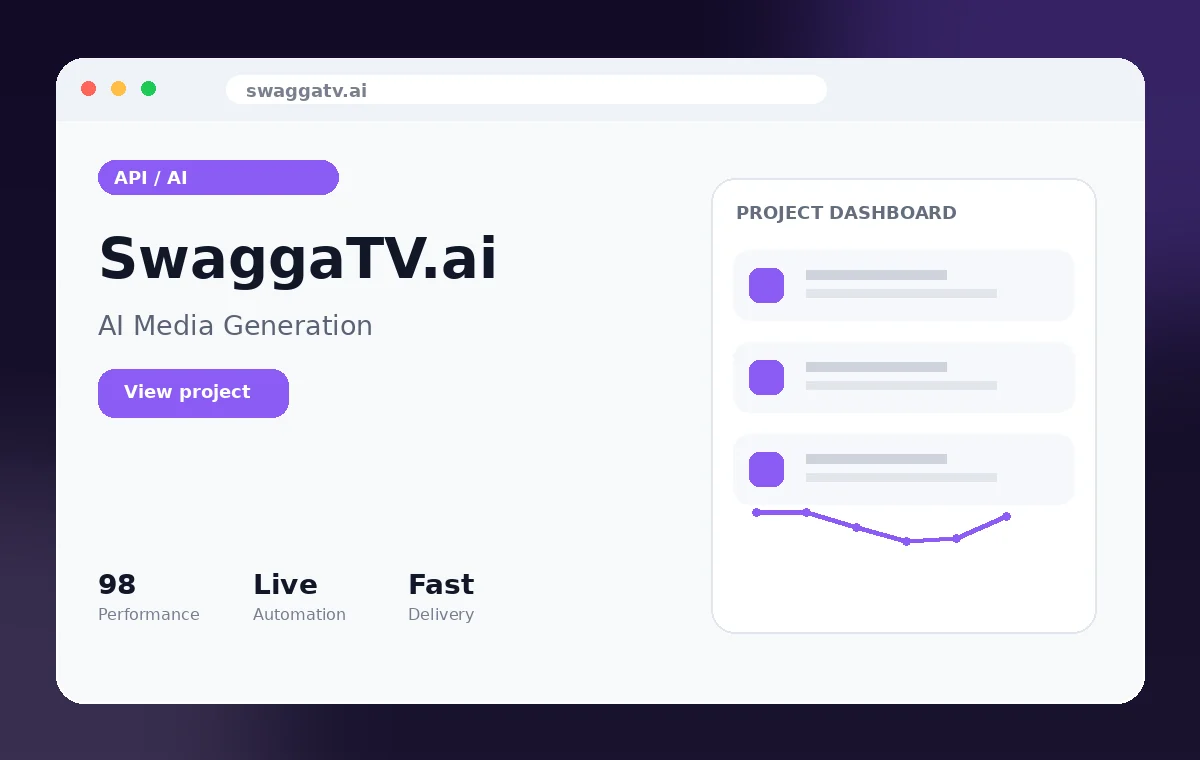 SwaggaTV.ai project preview
